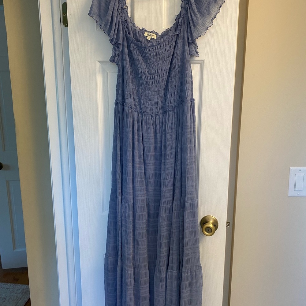 Max Studio Lilac Ruffle Maxi Dress